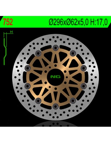 NG BRAKES Floating brake disc - 752