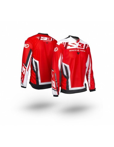 S3 Racing Team Youth Jersey Red/Black Size YXS