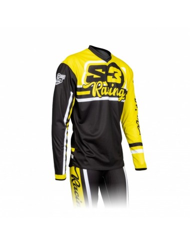 S3 Vint Jersey Yellow/Black Size M Black & Yellow