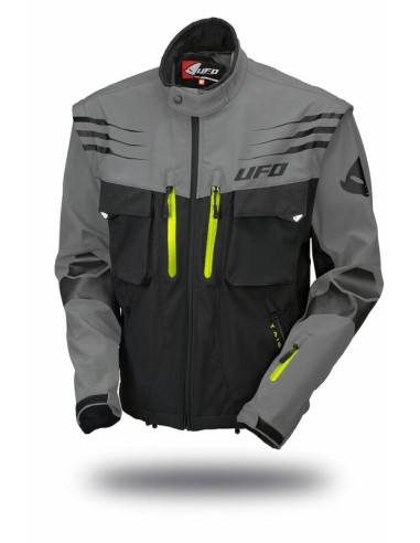 UFO Taiga Jacket Grey/Black Size XL