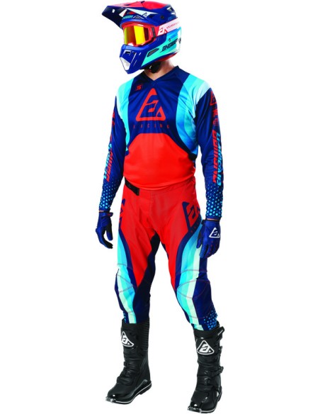 ANSWER Syncron Jersey Swish Blue/Asta/Red Size 2XL