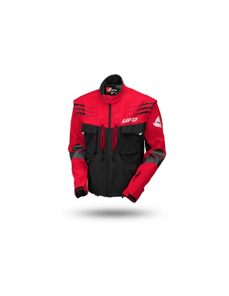 UFO Taiga Jacket Black/Red Size M