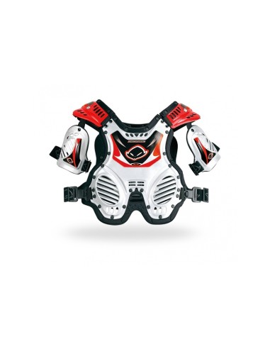 UFO Shock Wave Chest Protector White 4-8 Years Kid Size