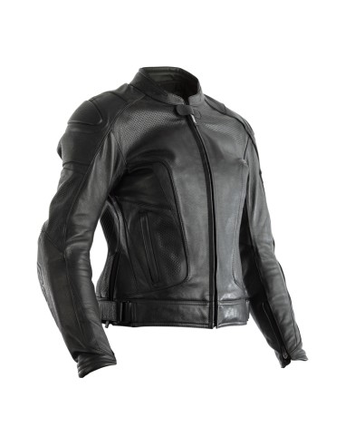 RST GT CE Jachetă din piele pentru femei - Negru Mărimea XL