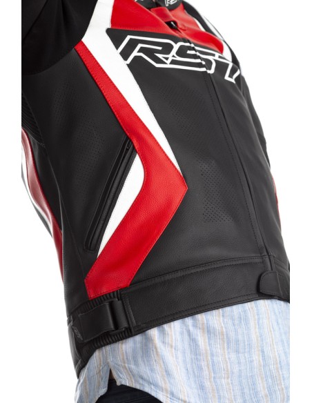 RST Tractech EVO 4 Jacket Leather - Red Size 3XL