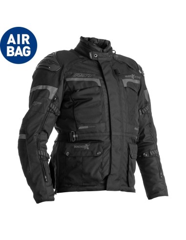 Jachetă textilă RST Adventure-X Airbag - Negru Mărimea S