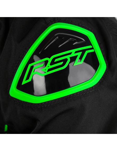 Jachetă RST S-1 Textil Negru/Gri/Verde Neon Mărimea M Negru & Verde Neon