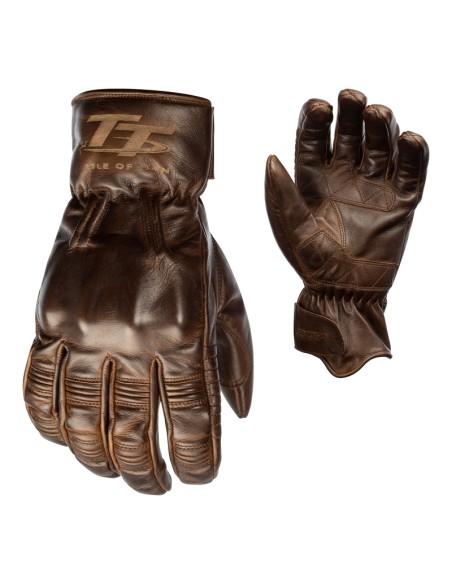 RST IOM TT Hillberry CE Gloves Leather - Brown Size 2XL