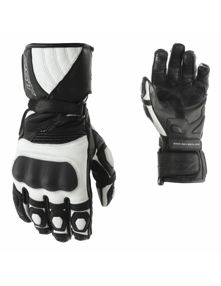 RST GT CE Women Gloves Leather - White Size S