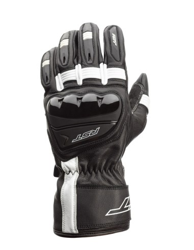 RST Pilot CE Gloves Leather - Black/White Size S