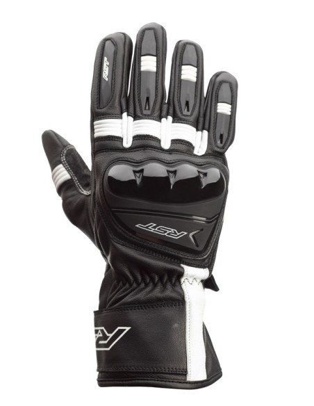 RST Pilot CE Gloves Leather - Black/White Size XL