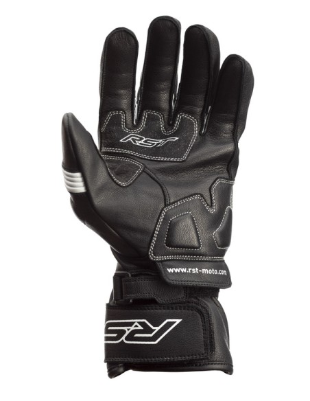 RST Pilot CE Gloves Leather - Black/White Size XL