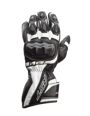 RST Axis CE Gloves Leather - White Size M