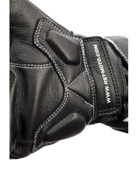 RST Axis CE Gloves Leather - White Size M