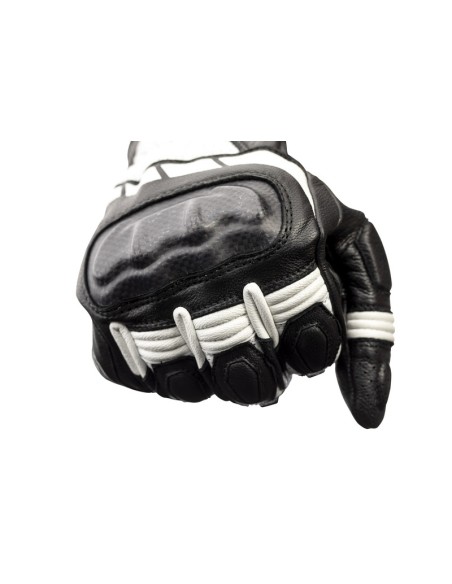 RST Axis CE Gloves Leather - White Size M