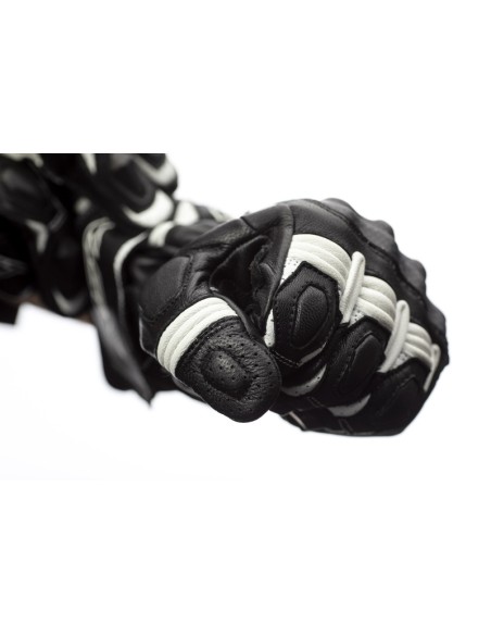 RST Axis CE Gloves Leather - White Size M