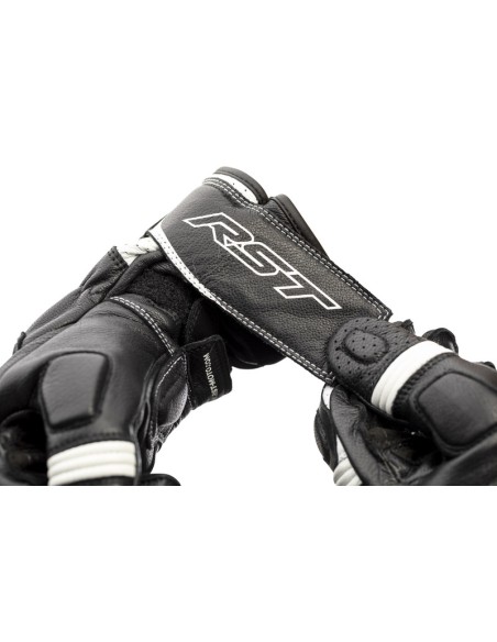 RST Axis CE Gloves Leather - White Size M