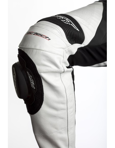 Costum din piele RST Tractech EVO 4 CE Race - Alb/Negru Mărimea M