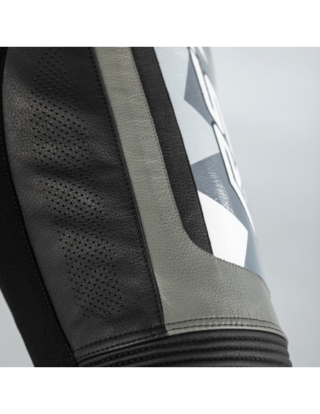 RST Pro Series Leather Airbag Suit - Grey/Camo Size S Camo & Grey