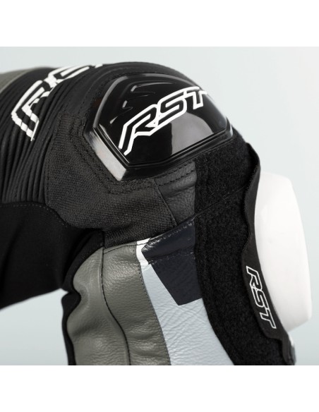 RST Pro Series Leather Airbag Suit - Grey/Camo Size S Camo & Grey