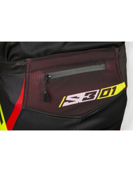 S3 Collection 01 Pants - Black/Red Size 38