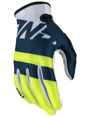 ANSWER AR1 Voyd Gloves Midnight/Hyper Acid/White Size XL Blue & Neon Yellow