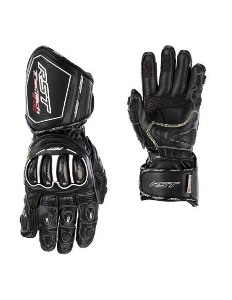 RST TracTech Evo 4 Leather Gloves - Black Size XL