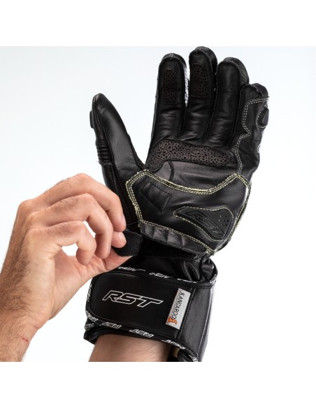 RST TracTech Evo 4 Leather Gloves - Black Size XL