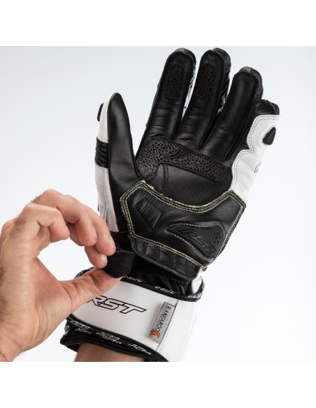 Mănuși RST Tractech Evo 4 din piele alb/negru Mărimea XS alb-negru