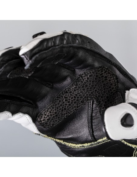 RST TracTech Evo 4 Leather Gloves - White/Black Size XS