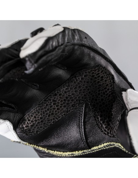 RST TracTech Evo 4 Leather Gloves - White/Black Size XL