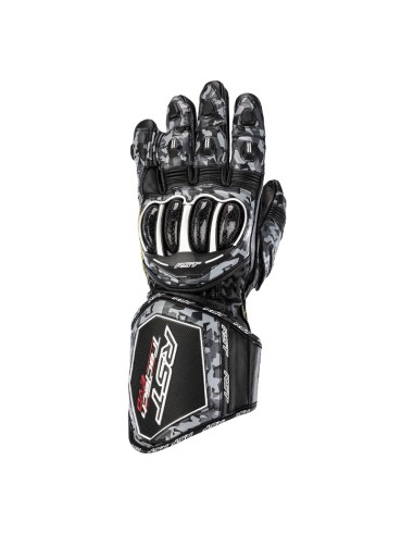 RST Tractech Evo 4 Leather Gloves Camo Grey/Black Size XL