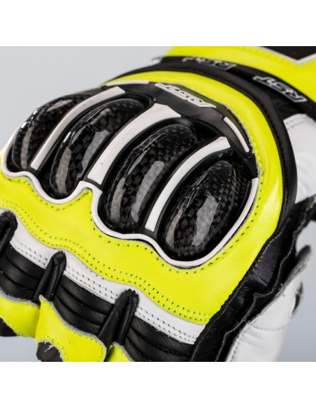 RST Tractech Evo 4 Leather Gloves Neon Yellow/Black Size M