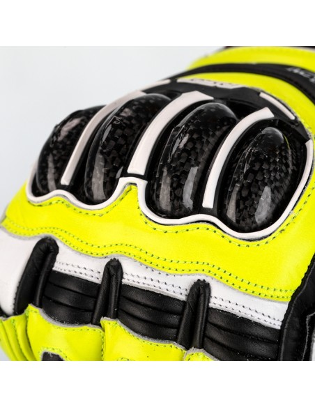 Mănuși de piele RST Tractech Evo 4 Galben Neon/Negru Mărimea XXL Negru și Galben Neon