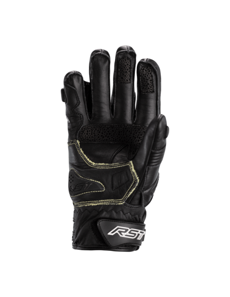 RST TracTech Evo 4 Short Leather Gloves Black Size XL