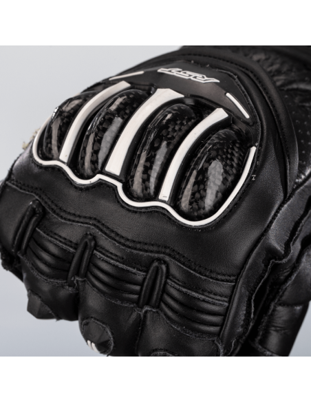 RST TracTech Evo 4 Short Leather Gloves Black Size XL