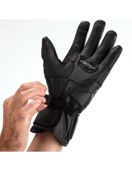 RST Turbine Manusi Piele Neagra Marimea XL