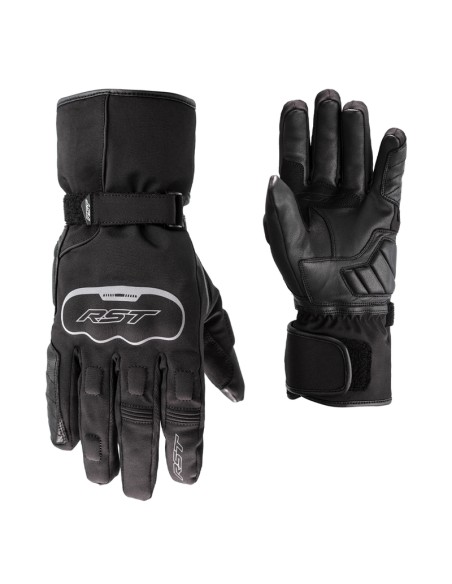 RST Axiom Waterproof Gloves Textile/Leather Black Size M