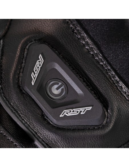 RST Paragon 6 Mănuși impermeabile încălzite din piele/textil Negru Mărimea S