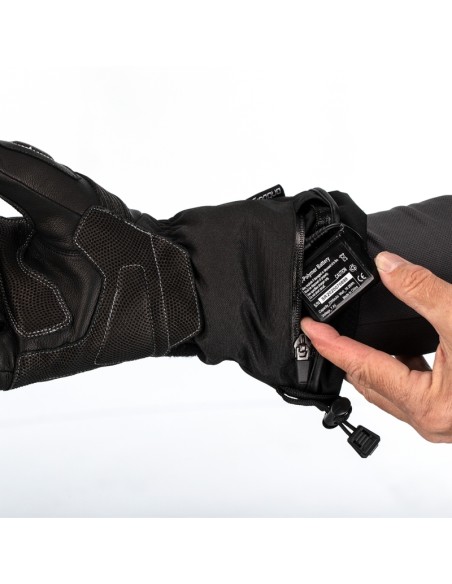 RST Paragon 6 Mănuși impermeabile încălzite din piele/textil Negru Mărimea S