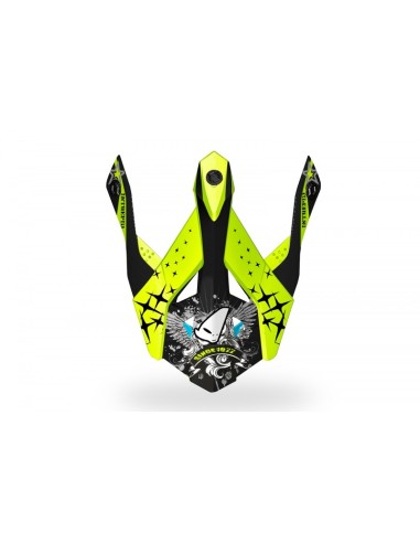 UFO Intrepid Visor Black/Neon Yellow/Light Blue