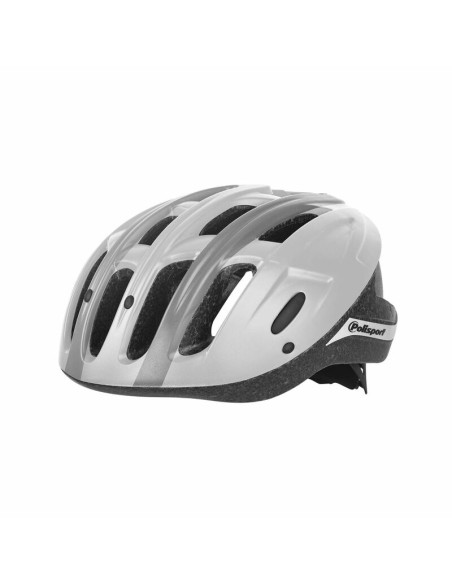 POLISPORT Cască Ride în alb/gri Mărimea M