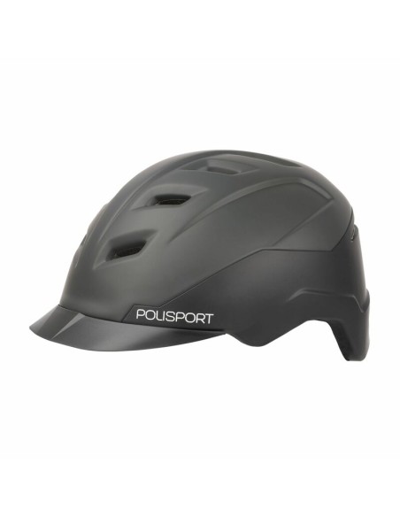 POLISPORT Helmet E'city Black/Dark Grey Size L