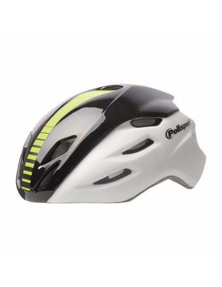 Casca POLISPORT Aero-R White/Blazck/ Fluo Yellow Marimea L