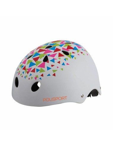 Casca POLISPORT Urban Radical Triangles Alb/Portocaliu Marime 53/55