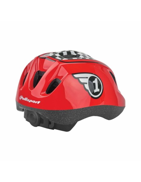 POLISPORT Kids Helmet Race Red/Black Size XS