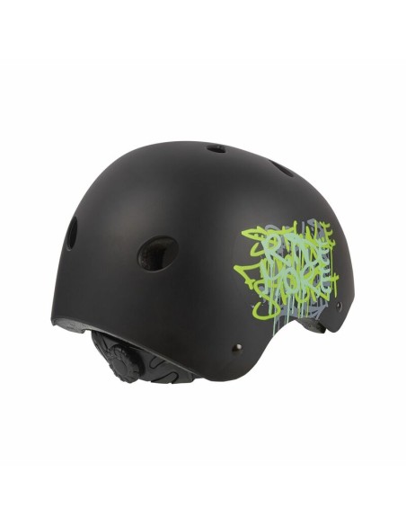 POLISPORT Helmet Urban Radical Graffiti Black/Green Size 53/55