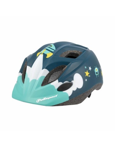 POLISPORT Kids Helmet Spaceship Size XS with Bottle