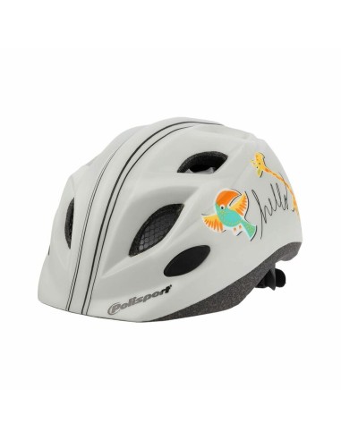 POLISPORT Kids Helmet Hello Giraffe/Parrot Size XS