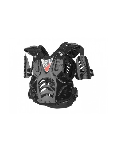 POLISPORT XP2 Chest Protector Black Silver One Size Adult